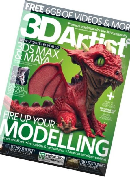 3D Artist – Issue 94, 2016 Cover