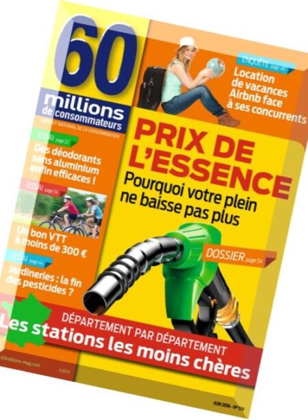 60 Millions de consommateurs – Juin 2016 Cover