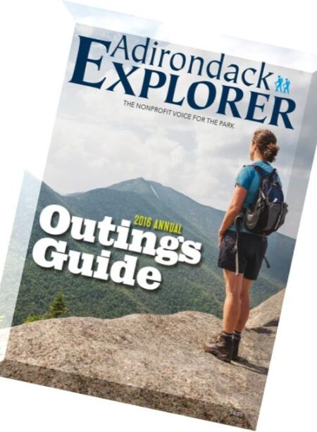 Adirondack Explorer – Annual 2016, Outings Guide Cover