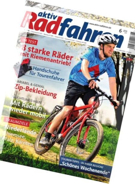 Aktiv Radfahren – Juni 2016 Cover