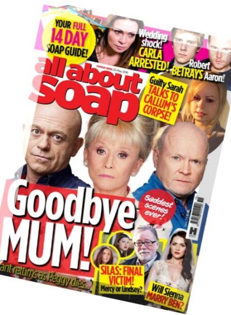All About Soap UK – 13 May 2016 Cover