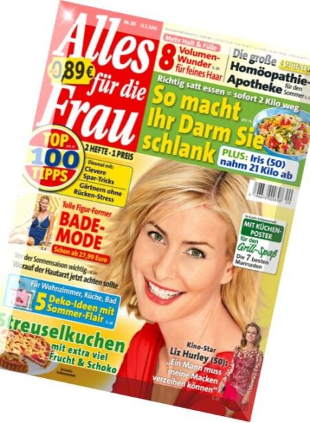 Alles fur die Frau – 13 Mai 2016 Cover