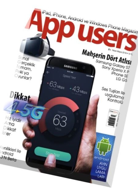 App Users – Nisan-Mayis 2016 Cover