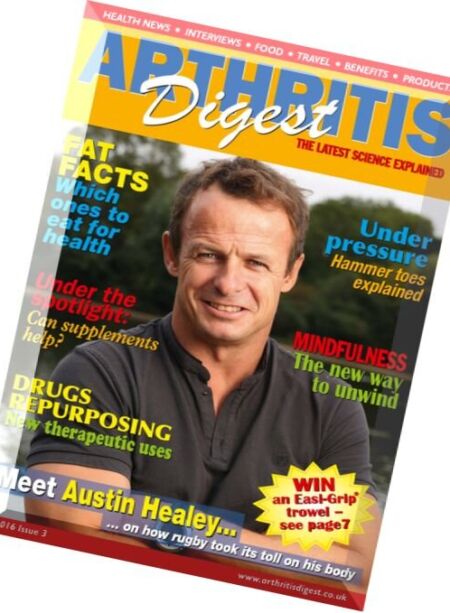 Arthritis Digest – Issue 3, 2016 Cover