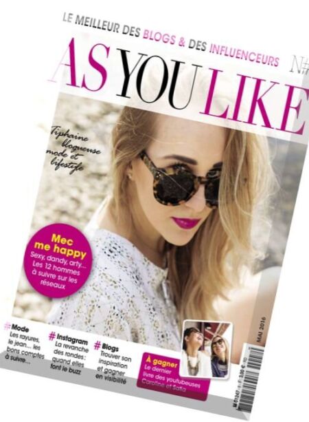 As You Like – N 8, 2016 Cover