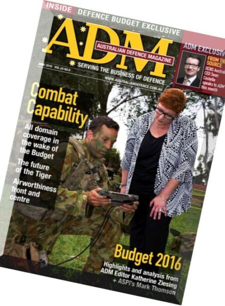 Australian Defence – June 2016 Cover