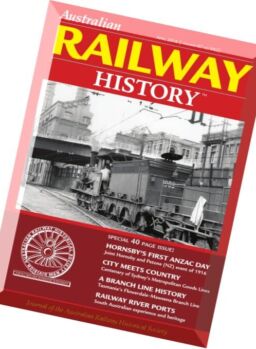 Australian Railway History – April 2016