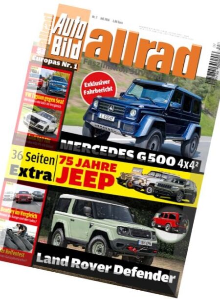 Auto Bild Allrad – Juli 2016 Cover