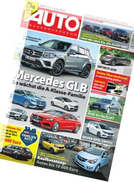 Auto Strassenverkehr Magazin – N 13, 1 Juni 2016 Cover