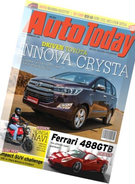 Auto Today – May 2016 Cover