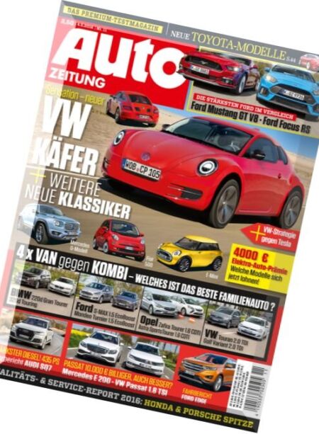 Auto Zeitung – 4 Mai 2016 Cover