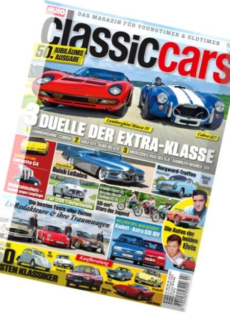 Auto Zeitung Classic Cars – Juli 2016 Cover