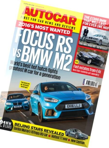 Autocar UK – 27 April 2016 Cover