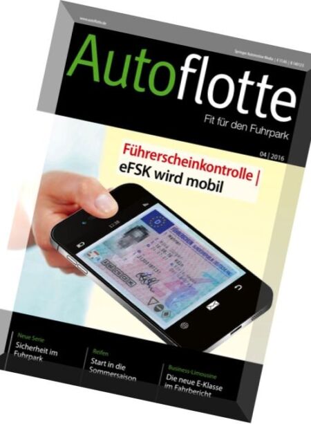 Autoflotte – Nr.4, 2016 Cover