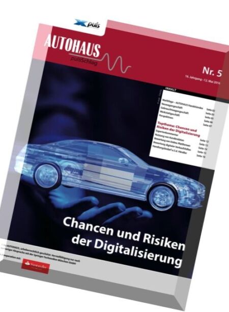 Autohaus PulsSchlag – 12 Mai 2016 Cover