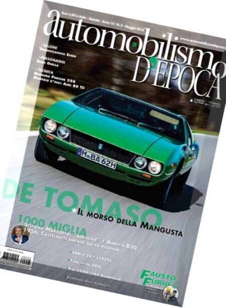 Automobilismo d’Epoca – Maggio 2016 Cover