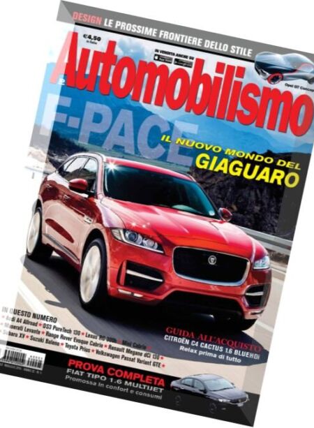 Automobilismo – Maggio 2016 Cover