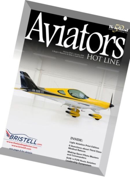 Aviators Hot Line – January 2016 Cover