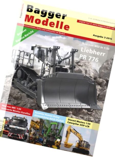 Baggermodelle – Nr.3 2016 Cover