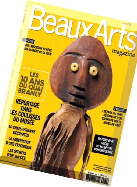 Beaux Arts – Juin 2016 Cover