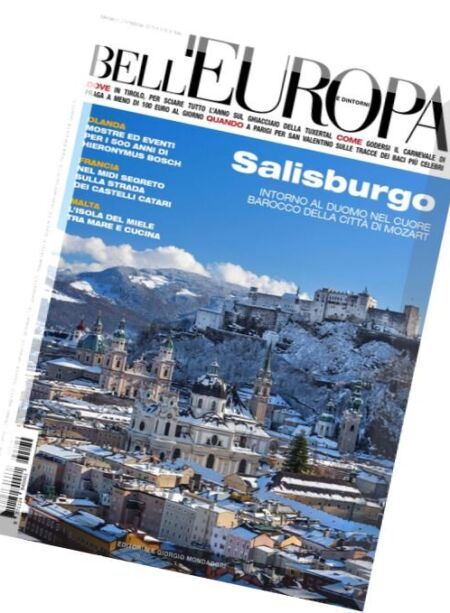 Bell’Europa – Febbraio 2016 Cover