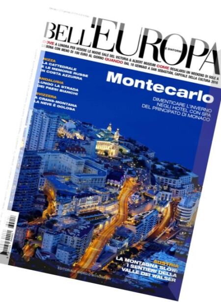 Bell’Europa – Gennaio 2016 Cover