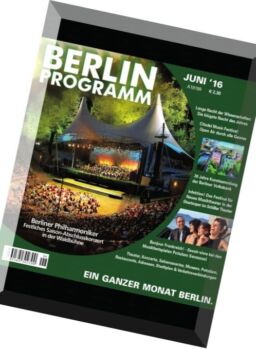 Berlin Programm – Juni 2016