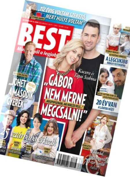 Best Magazin Hungary – 6 Majus 2016 Cover