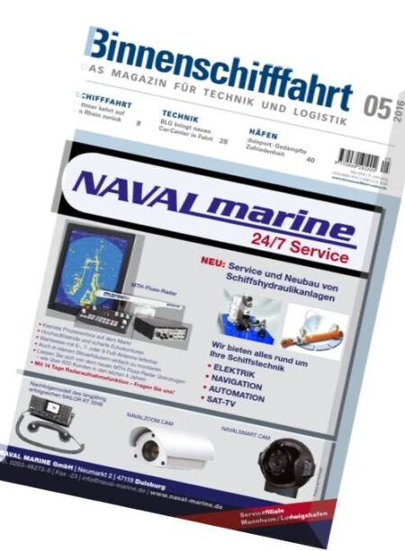 Binnenschifffahrt – Mai 2016 Cover