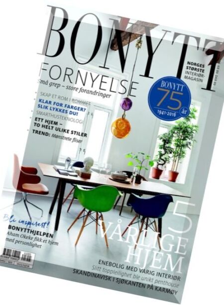 Bonytt – Nr.5, 2016 Cover
