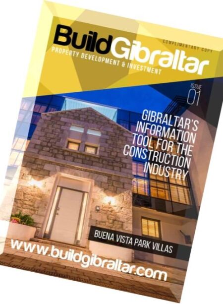 Build Gibraltar – Issue 1, 2016 Cover