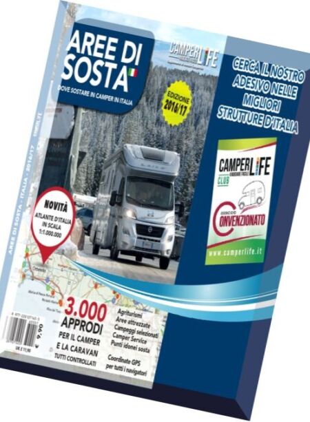 Camper Life – Guida Aree di Sosta Italia 2016 Cover