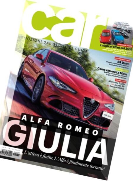Car Italia – Giugno 2016 Cover