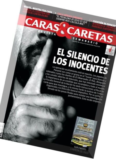 Caras & Caretas – Abril 2016 Cover