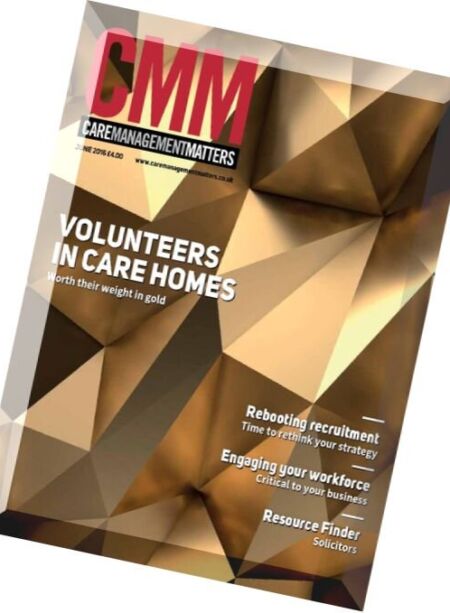 Care Management Matters – May 2016 Cover