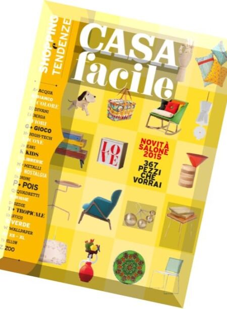 Casa Facile – Shopping e Tendenze – Aprile 2015 Cover