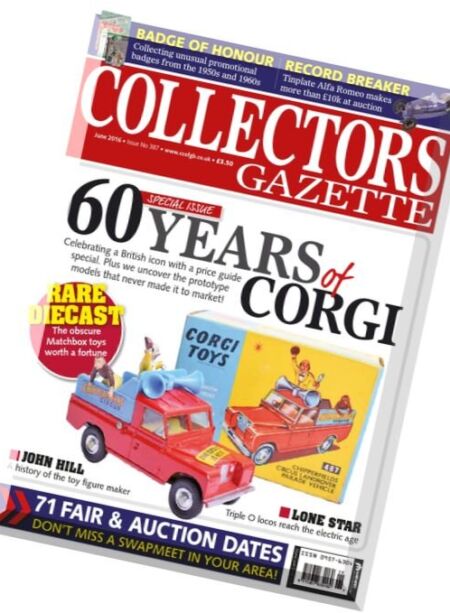 Collectors Gazette – June 2016 Cover