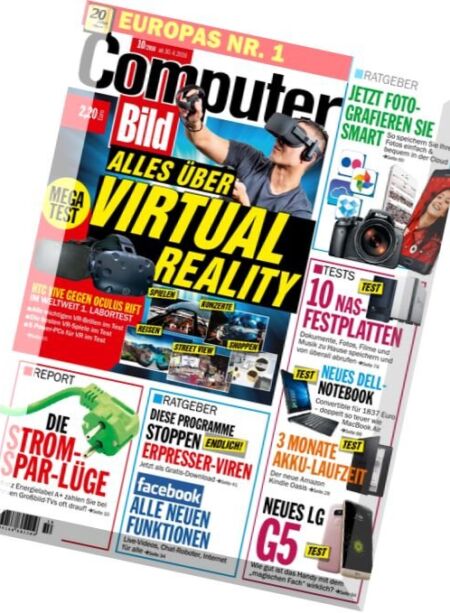 Computer Bild Germany – Nr.10, 2016 Cover