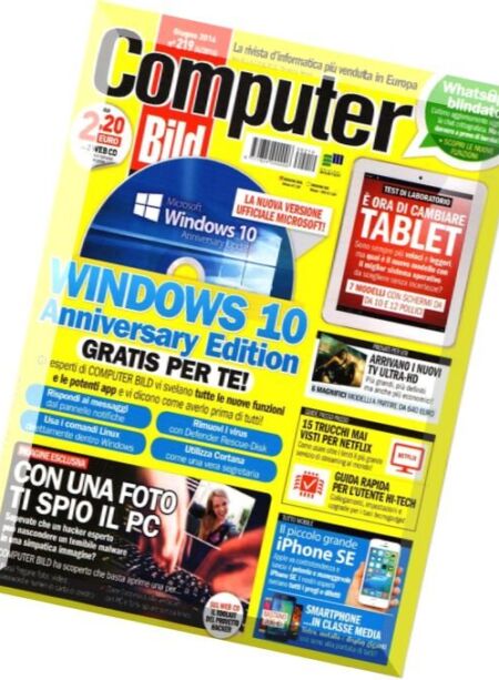 Computer Bild Italia – Giugno 2016 Cover