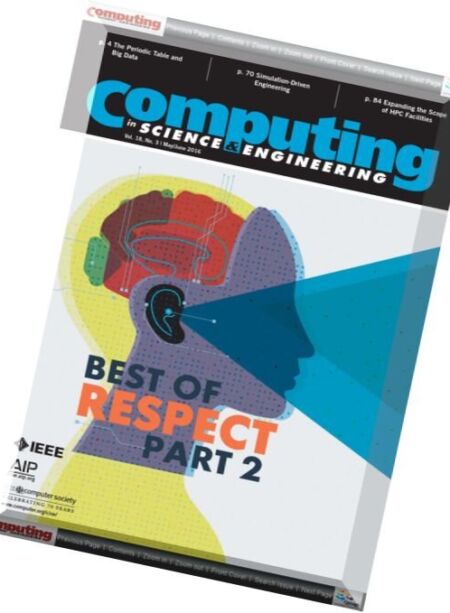 Computing in Science & Engineering – May-June 2016 Cover