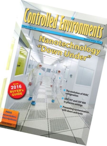 Controlled Environments – March-April 2016 Cover