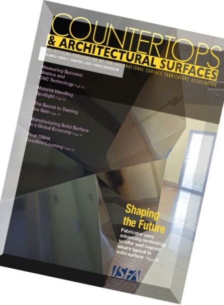 Countertops & Architectural Surfaces – Vol. 9 Issue 2, 2016 Cover