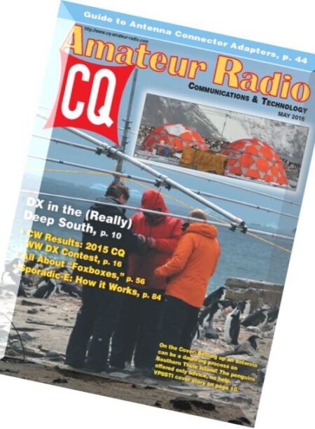 CQ Amateur Radio – May 2016 Cover