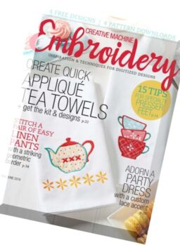 Creative Machine Embroidery – May-June 2016