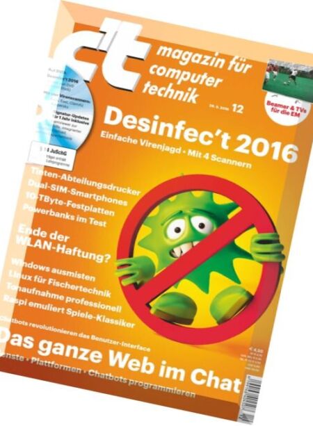 c’t Magazin – N 12, 28 Mai 2016 Cover