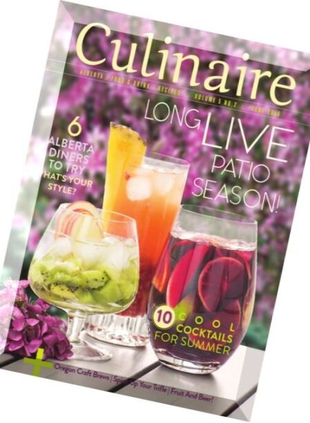 Culinaire Magazine – June 2016 Cover