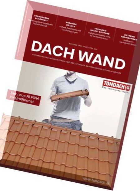 Dach Wand – Nr.2, 2016 Cover