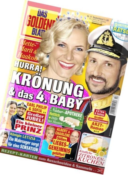 Das Goldene Blatt – 25 April 2016 Cover