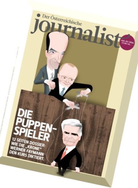 Der Osterreichische Journalist – April-Mai 2016 Cover