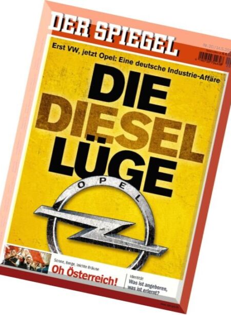 Der Spiegel – Nr.20, 14 Mai 2016 Cover